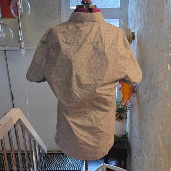 Gray Button Down Short Sleeve Shirt Joseph Abboud - Picture 3 of 5